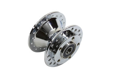 HARLEY Chrome Front Wheel Hub fits 2000-2007 XL, single disc 2000-2003 FXD, single disc