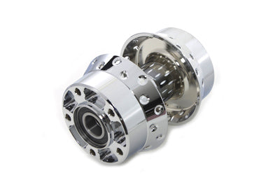 HARLEY Chrome Front Wheel Hub 25mm Bearings fits 2008-2008 FLT, dual disc, without ABS
