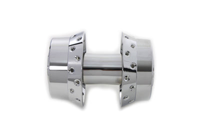 HARLEY Chrome Front Wheel Hub 25mm Bearings fits 2008-2008 FLT, dual disc, without ABS