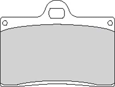 Custom Chrome HARLEY FERODO P ORGANIC PAD RT/WILWOODBRIMBOHAWG HALTERS 4PSTN