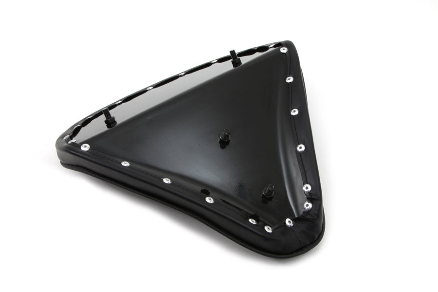 HARLEY Black Solo Seat with Flame Stitch Large fits 0- Custom, application