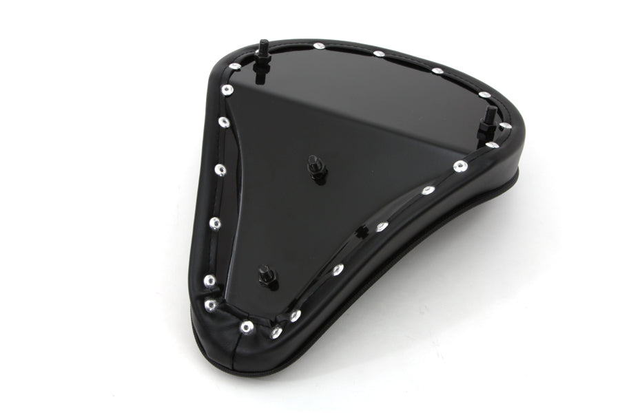 HARLEY Black Solo Seat with Flame Stitch fits 0- Custom, application