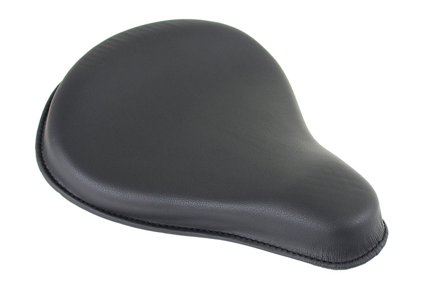 HARLEY Replica Black Leather Solo Seat fits 0- Custom, application