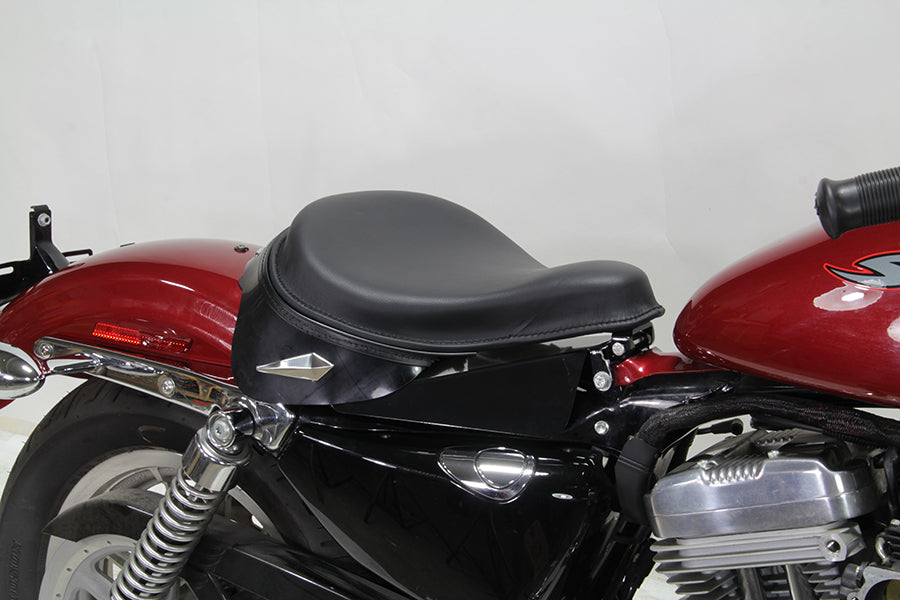 HARLEY Black Leather Metro Police Solo Seat fits 0- Custom, application