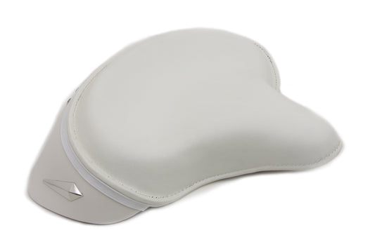 HARLEY White Police Solo Seat fits 1936-1952 EL, 1941-1980 FL, 1936-1952 W, 1936-1973 G,