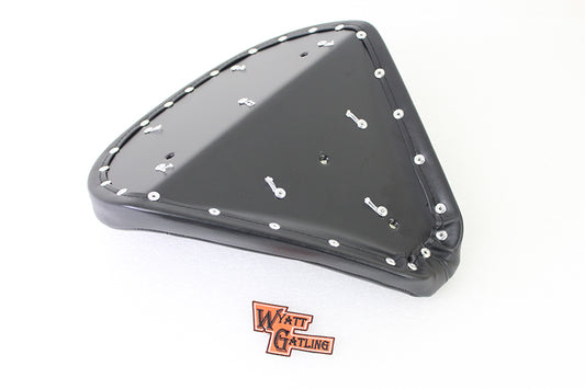 HARLEY Black Vinyl Solo Seat with Buttons Fits 0- Custom, application