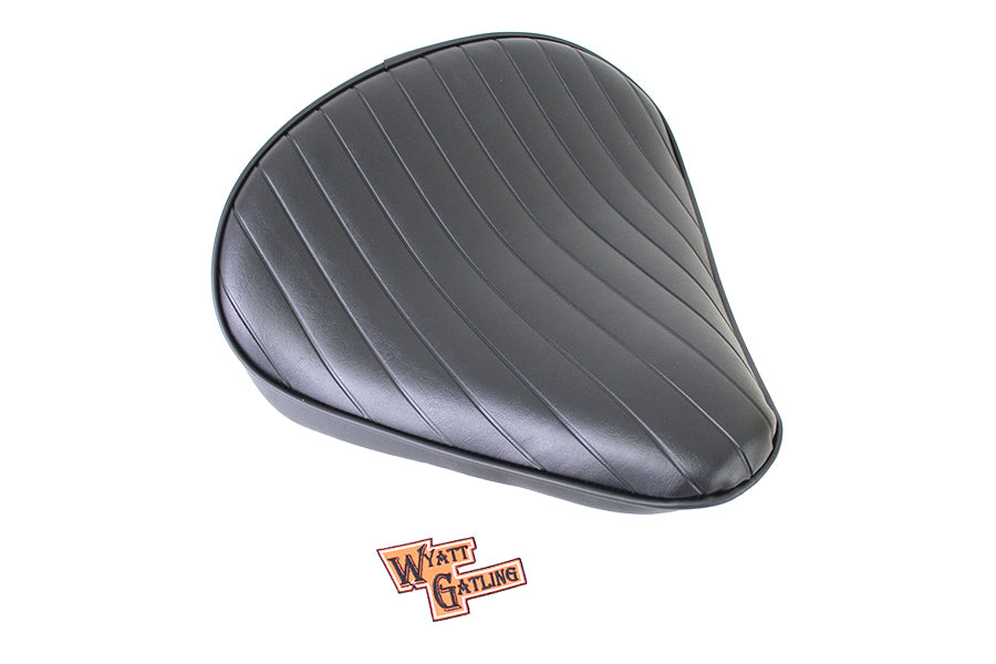 HARLEY Black Tuck and Roll Solo Seat Large fits 0- Custom, application