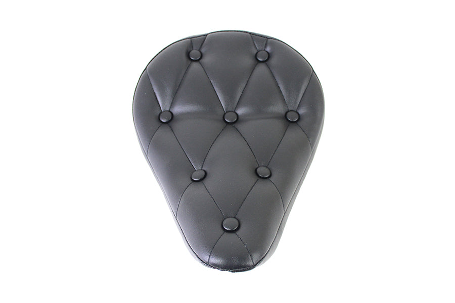 HARLEY Black Vinyl Solo Seat with Buttons fits 0- Custom, application