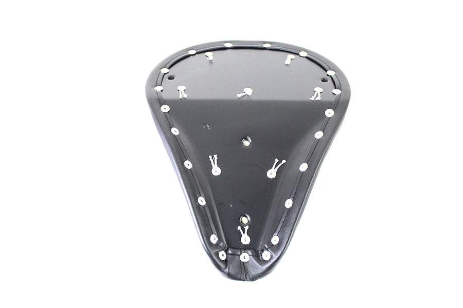 HARLEY Black Vinyl Solo Seat with Buttons fits 0- Custom, application