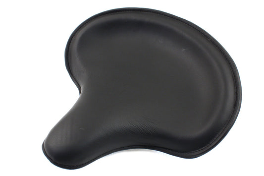 HARLEY Replica Black Leather Solo Seat fits 1936-1940 EL, 1941-1984 FL, 1929-1952 WL, 1930-1936 VL, 1937-1948 UL, 1937-1972 G,