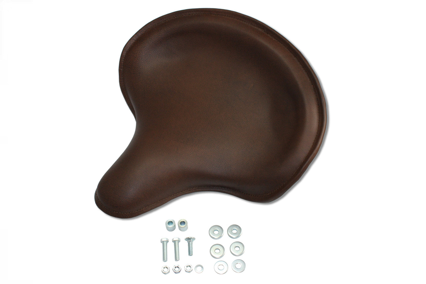 HARLEY Corbin Gentry Replica Dark Brown Leather Solo Seat fits 1936-1940 EL, 1941-1984 FL, 1937-1972 G, 1937-1948 UL, 1929-1952 WL, 1930-19