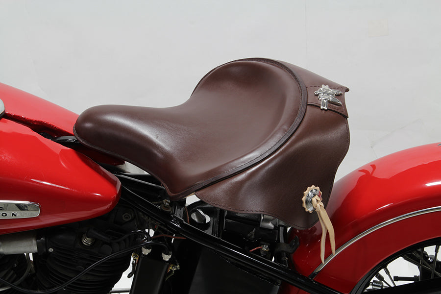 HARLEY Corbin Gentry Brown Early Solo Seat fits 1936-1940 EL, 1941-1984 FL, 1929-1952 WL, 1930-1936 VL, 1937-1948 UL, 1937-1972 G,