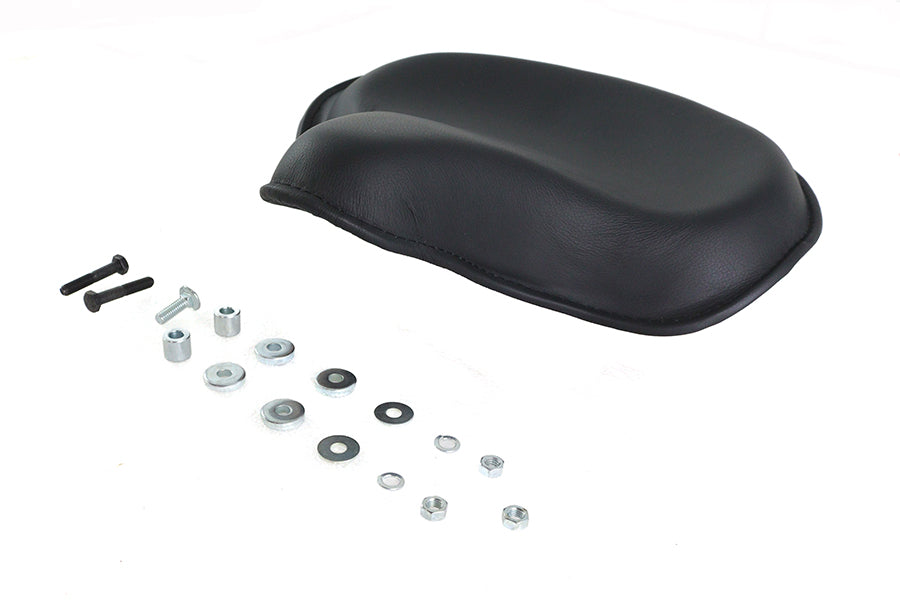 HARLEY Replica Black Leather Deluxe Solo Seat without Skirt fits 1936-1940 EL, 1941-1984 FL, 1929-1952 WL, 1930-1936 VL, 1937-1948 UL, 1937