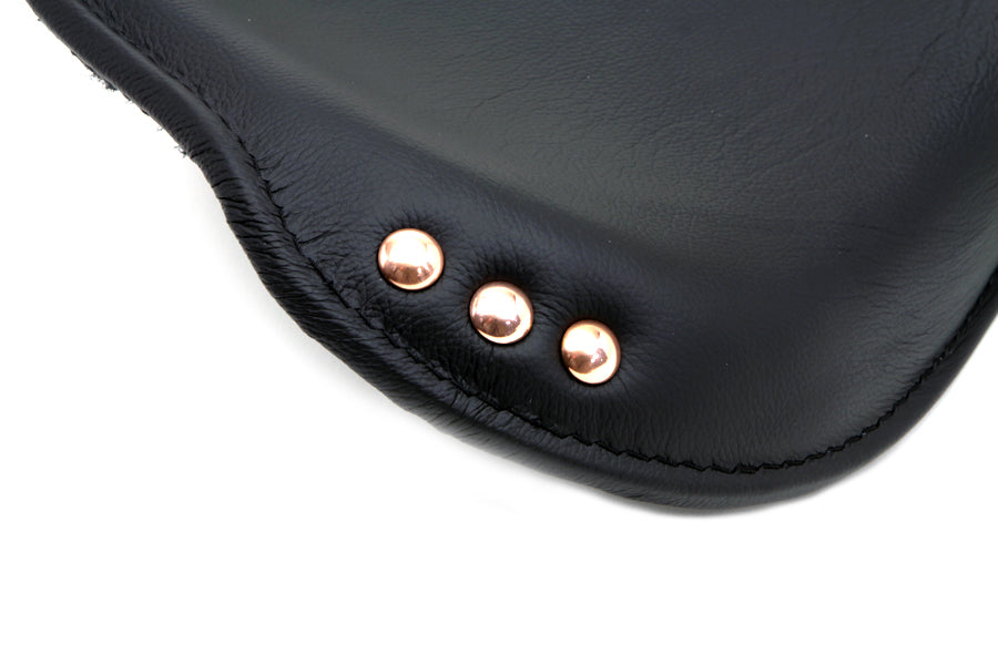 HARLEY Black Leather Replica Army Solo Seat fits 1942-1945 WLA,