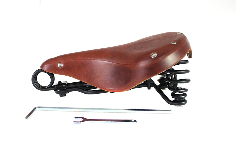 HARLEY Double Steel Saddle Solo Seat Honey Brown fits 0- Custom, application