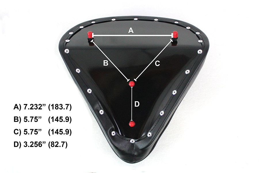 HARLEY Black Vinyl Solo Seat fits 0- Custom, application