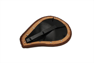 HARLEY Velocipede Brown Leather Solo Seat fits 0- Custom, application