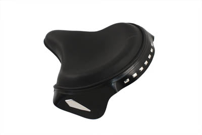 HARLEY Corbin Gentry Police Black Solo Seat with Spears fits 1936-1940 EL, 1941-1984 FL, 1929-1952 WL, 1930-1936 VL, 1937-1948 UL, 1937-197
