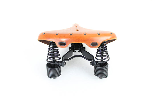 HARLEY Replica Troxel Solo Saddle Formed Leather Honey Brown fits 1914-1917 F,