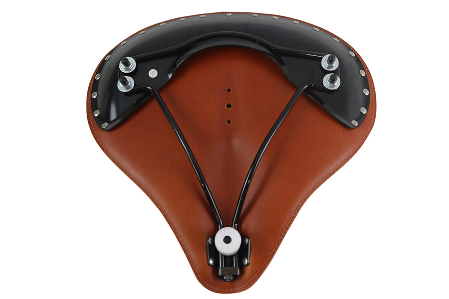 HARLEY Replica Brown Leather Solo Seat fits 0- Custom, application
