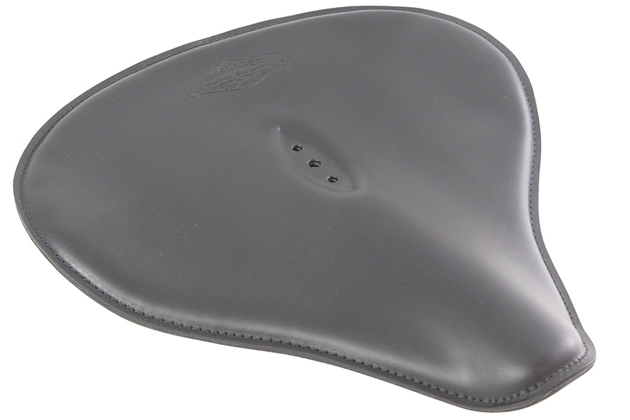 HARLEY Replica Black Leather Solo Seat fits 0- Custom, application