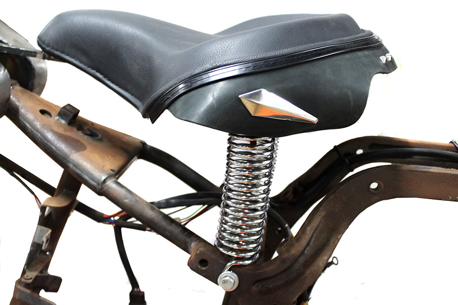 HARLEY Black Police Solo Seat Kit fits 1986-1999 FLST, 1986-1999 FXST, 1986-1999 FLSTF,
