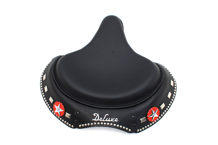 HARLEY Corbin Gentry Black Leather Solo Seat fits 1936-1940 EL, 1941-1984 FL,