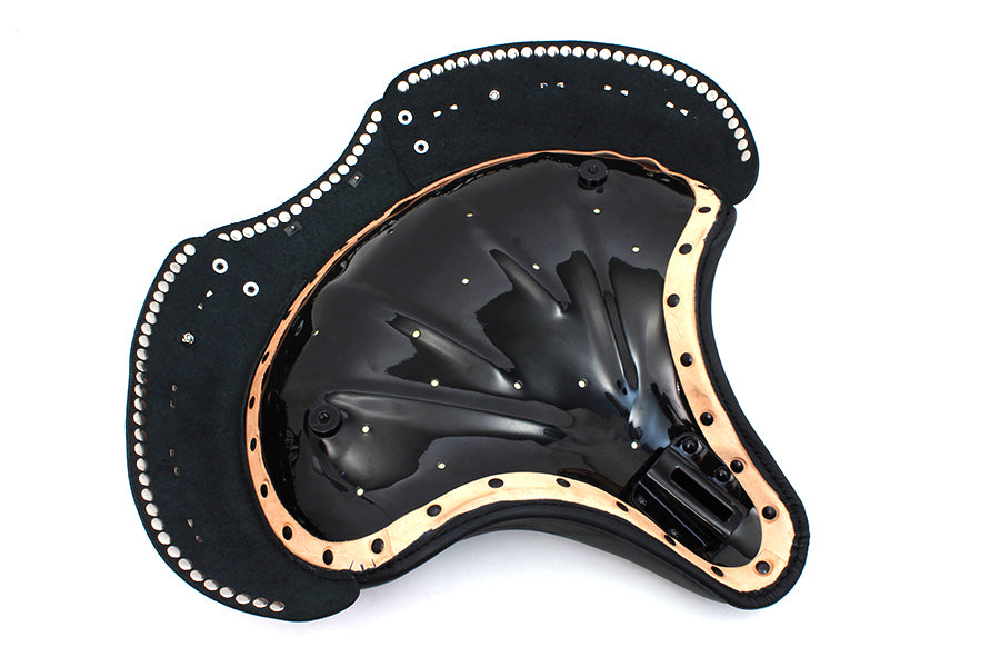 HARLEY Corbin Gentry Black Leather Solo Seat fits 1936-1940 EL, 1941-1984 FL,