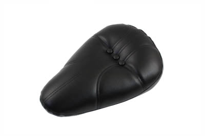 HARLEY Button Style Micro Solo Seat fits 0- Custom, application for Rigid and Softail style frames