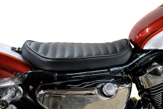 HARLEY Bates Solo Seat Tuck and Roll Style Black fits 1982-2003 XL,