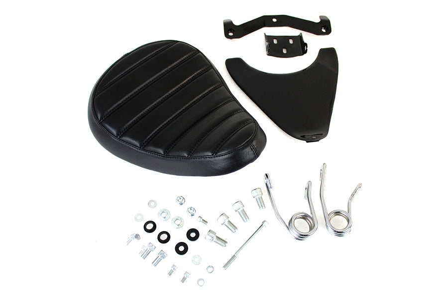 HARLEY Spring Mount Bates Tuck and Roll Solo Saddle Seat Kit fits 2004-2006 XL, 2010-UP XL,