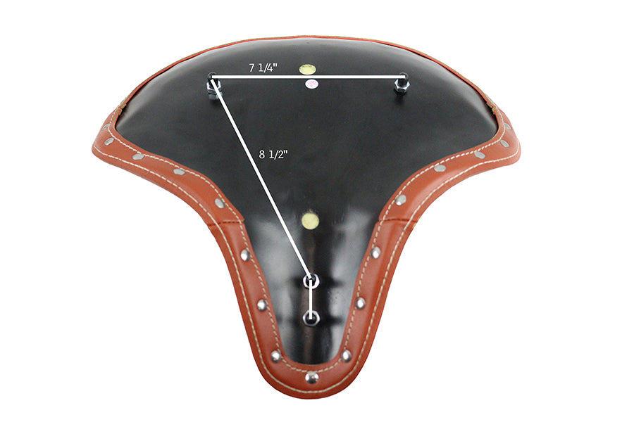 HARLEY Replica Persons Solo Seat Brown Leather fits 0- Custom, application