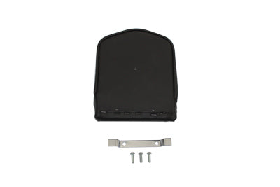 HARLEY Smooth Black Pointed Sissy Bar Pad fits 0- All, models with 16 tall sissy bar"