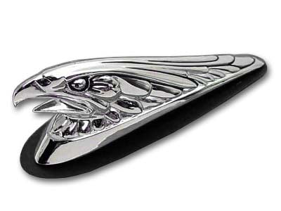HARLEY Eagle Front Fender Tip Ornament Chrome fits 0- Custom, application for front fenders