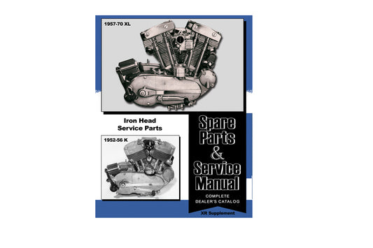 HARLEY XL/K Parts and Service Manual fits 1952-1956 K, 1957-1970 XL,