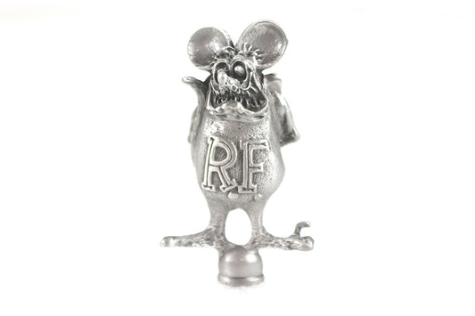 HARLEY Pewter Rat Fink Ornament fits 0- Custom, application for front fenders