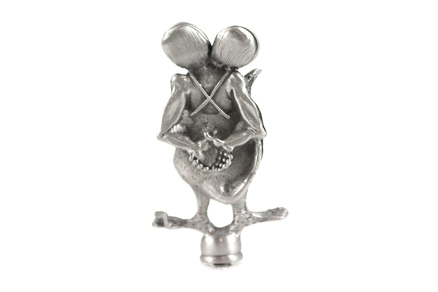 HARLEY Pewter Rat Fink Ornament fits 0- Custom, application for front fenders
