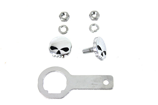 HARLEY Skull License Plate Bolt Kit Fits 0- Custom, application