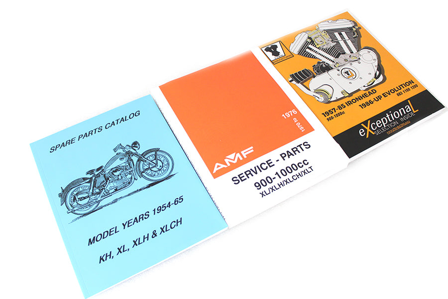 HARLEY Parts & Service Manual Set for Sportsters fits 1957-1978 XL, 1957-1978 XLCH,