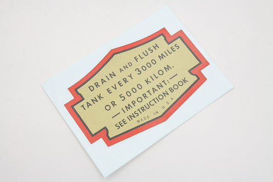 HARLEY Oil Tank Decal fits 1936-1948 UL, 1936-1947 EL,