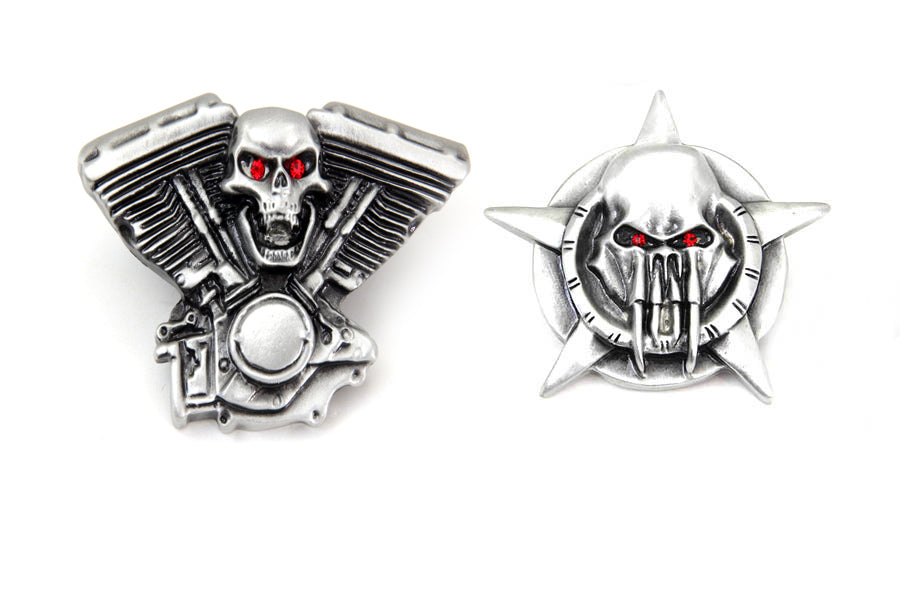 HARLEY Skull Lapel Pin Set fits 0- All,