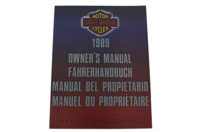 HARLEY OE Factory Service Manual for 1989 Big Twin International fits 1989- FXST, 1989- FLST, 1989- FXR,