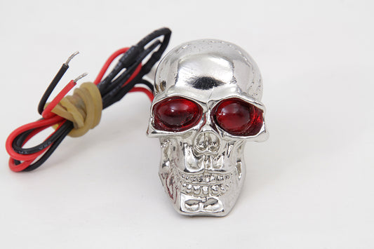 HARLEY Silver Skull License Plate Bolt Set with LED Fits 0- Custom, application