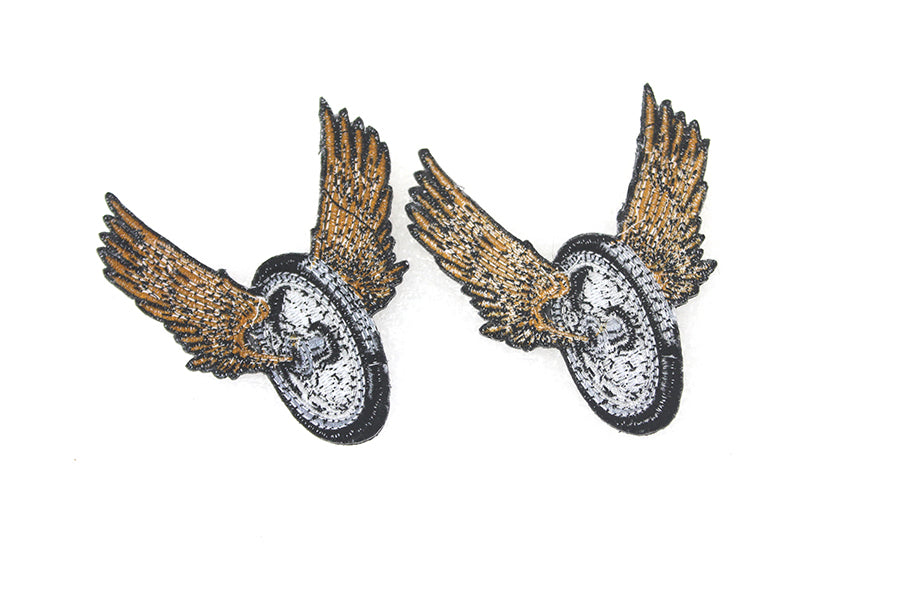 HARLEY Winged Wheel Patch Set fits 0- All, models