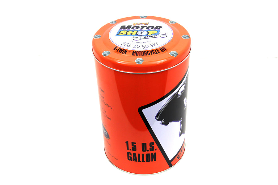 HARLEY 1.5 Gallon V-Twin Round Oil Can fits 0- All, models