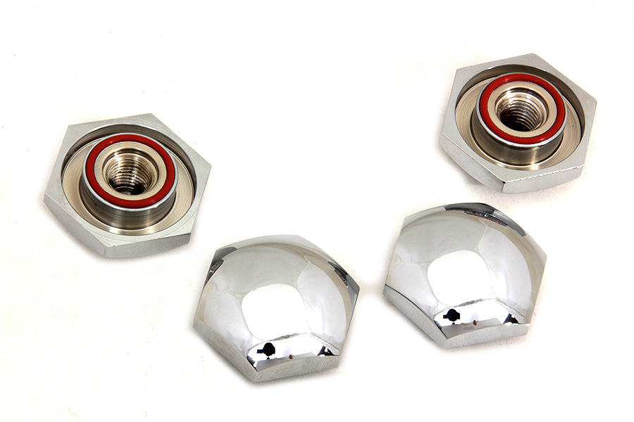 HARLEY Rocker Shaft End Nut Stock Chrome fits 1936-1947 EL, 1942-1947 FL,
