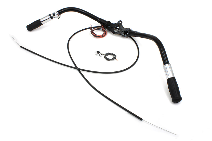 HARLEY Spring Fork Speedster Handlebar Assembly Black fits 1936-1940 EL, 1941-1945 FL, 1929-1952 WL, 1929-1958 G, 1938-1945 UL,
