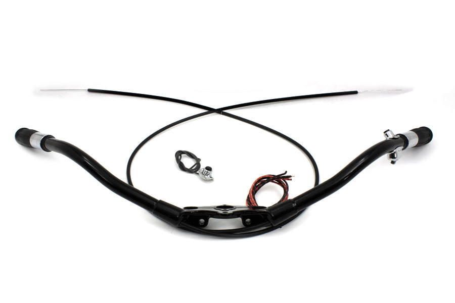 HARLEY Spring Fork Speedster Handlebar Assembly Black fits 1936-1940 EL, 1941-1945 FL, 1929-1952 WL, 1929-1958 G, 1938-1945 UL,