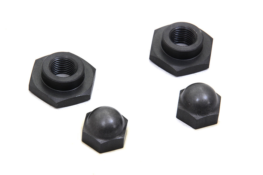 HARLEY Spring Fork Rod Top Nut Set Parkerized fits 1936-1948 EL, 1936-1952 WL, 1936-1957 G, 1937-1948 UL, 1941-1948 FL,
