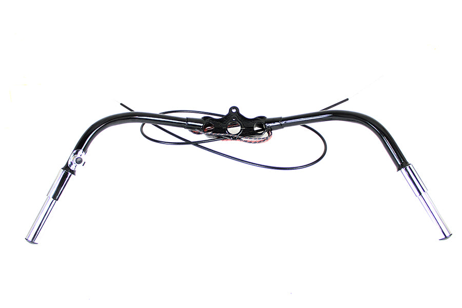 HARLEY Spring Fork Handlebar Assembly Black fits 1936-1946 EL, 1936-1952 W, 1941-1946 FL,